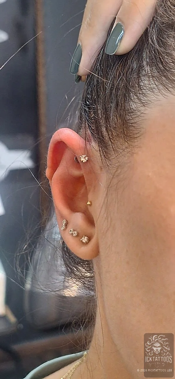 RickTattoos Beirut professional ear piercing 5