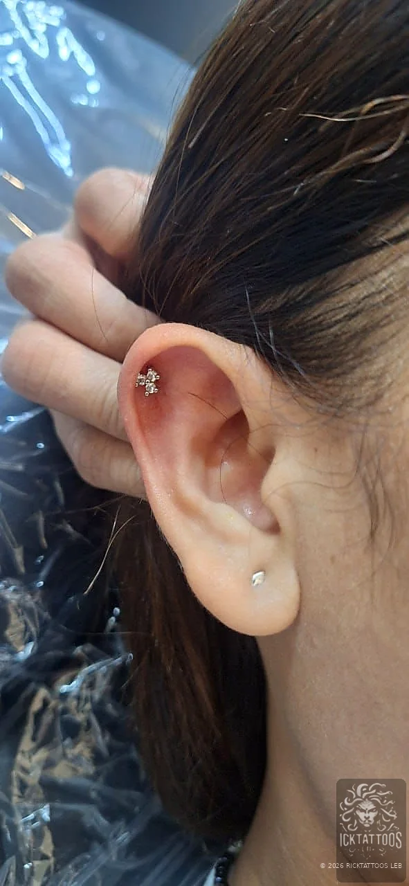 RickTattoos Beirut professional ear piercing 2