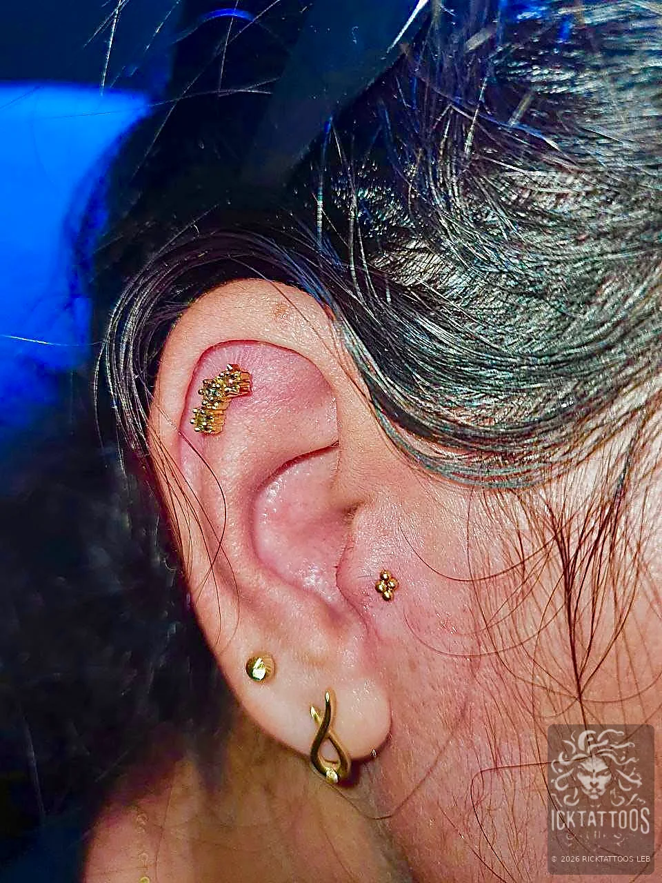 RickTattoos Beirut professional ear piercing 3